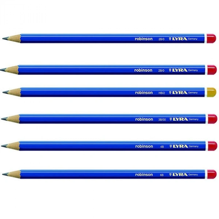 BK Lyra Robinson Dereceli Kurşun Kalem Seti 6Lı