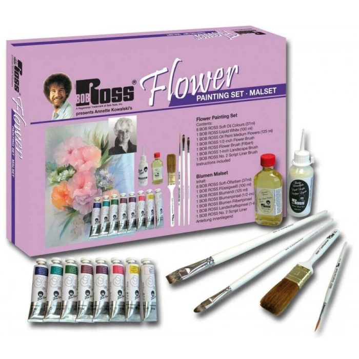 Bob Ross Flower Yağlı Boya Seti
