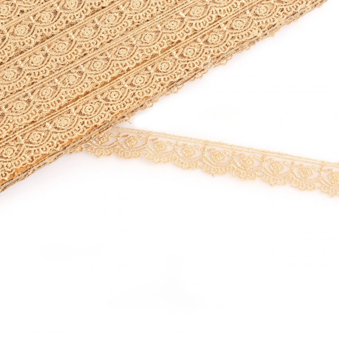 Bordo Çiçek Desenli Güpür Dantel 67