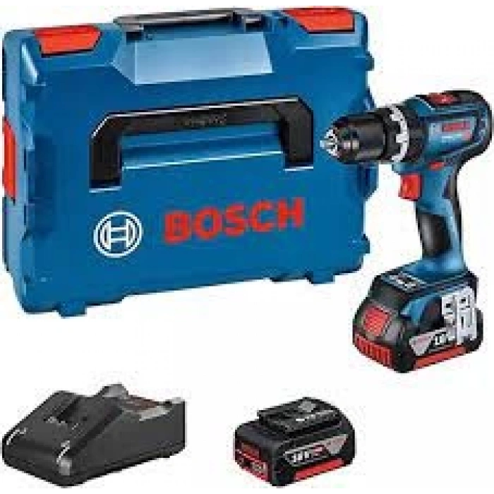 Bosch Akülü Darbeli Vidalama Matkabı GSB 18V-90 C (2 x 5,0 Ah Akü) - 06019K6106