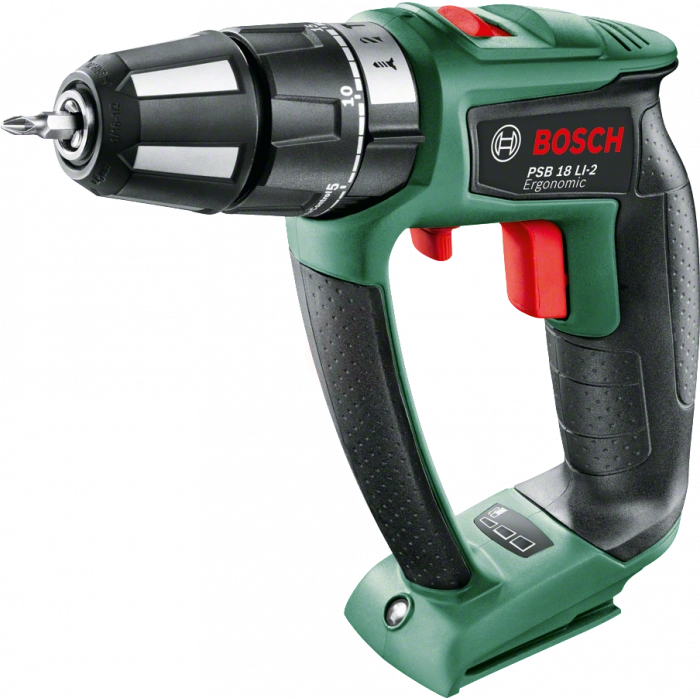 Bosch Akülü Darbeli Vidalama Matkabı PSB 18 LI-2 Ergo (Aküsüz) - 06039B0302