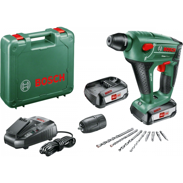 Bosch Akülü Darbeli Vidalama Matkabı Uneo Maxx (2 x 2,5 Ah Akü) - 0603952327