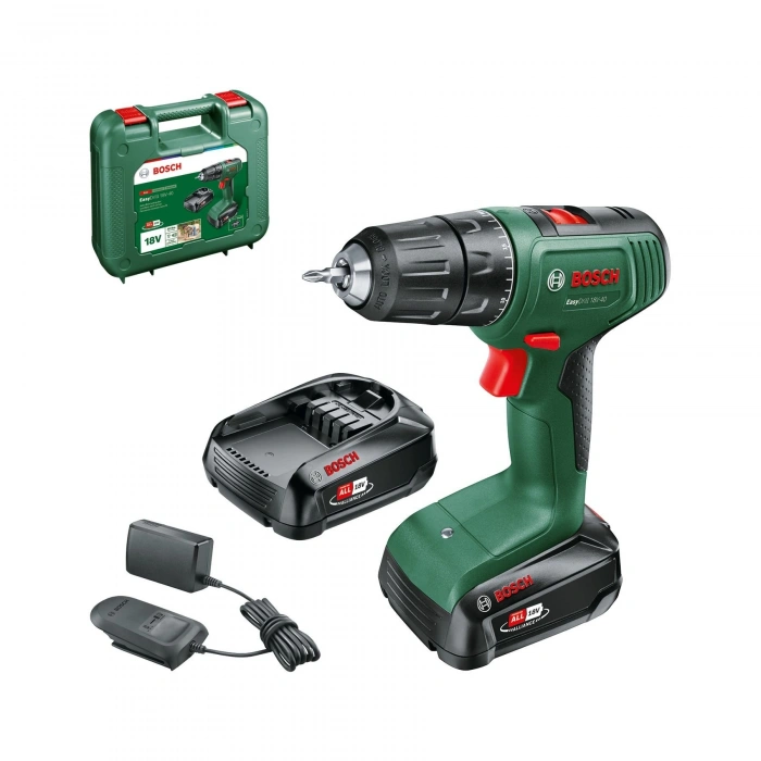 Bosch Akülü Vidalama Makinesi EasyDrill 18V-40 (2 x 2,0 Ah Akü)