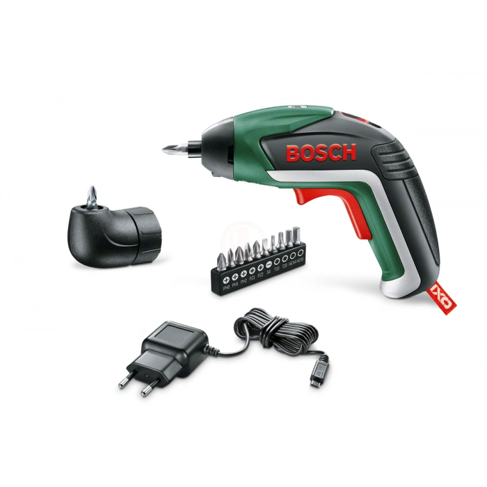 Bosch Akülü Vidalama Makinesi IXO 5 (Entegre Akü 1,5 Ah) + Açı Adaptörü - 06039A8001
