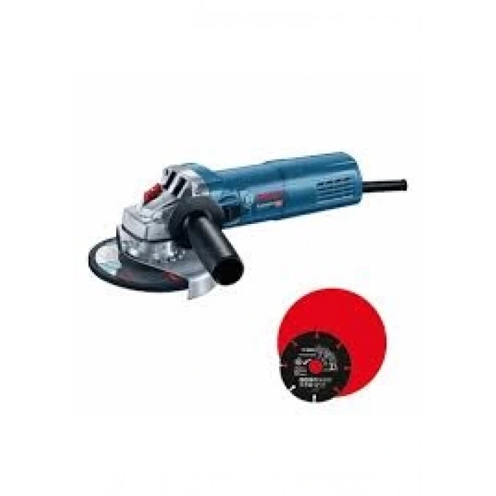 Bosch Avuç Taşlama Makinesi GWS 9-125 S (125 mm) + Tugsten Karbürden Kesme Diski - 0601396123