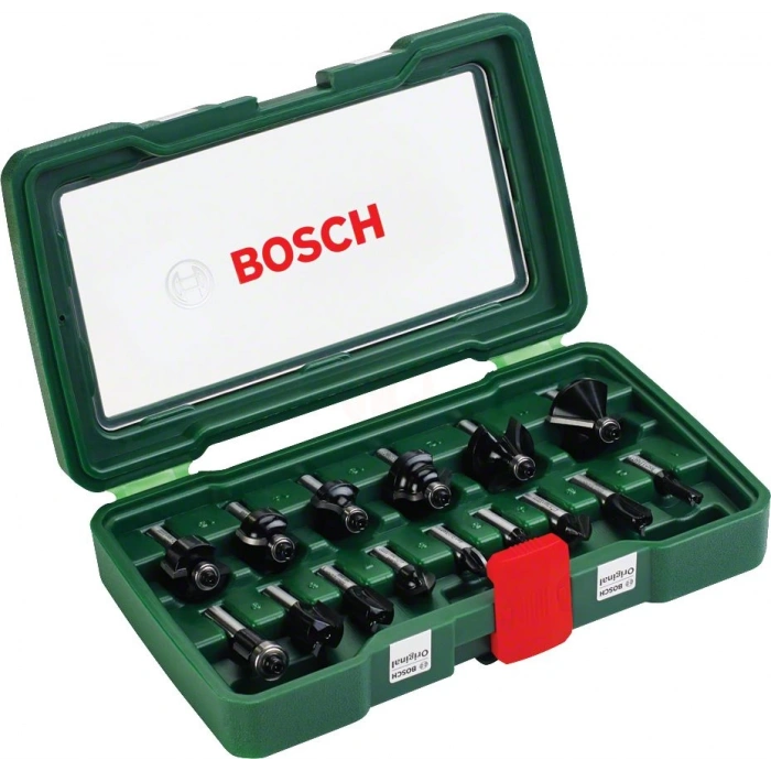 Bosch Freze Ucu Set 8 mm Şaft (15 Parça) - 2607019469