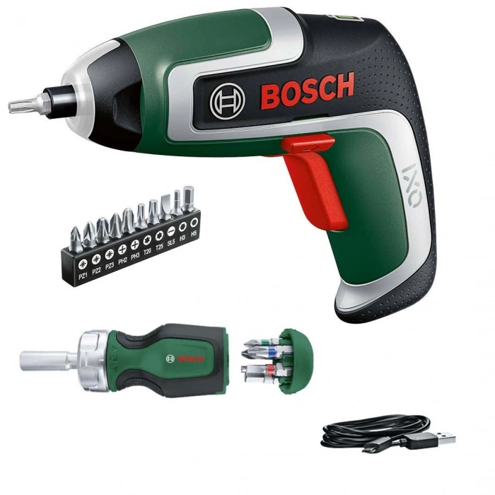 Bosch Ixo 7 Tornavida Seti (Cırcırlı Tornavida Değiştirilebilir 6 Uçlu Karton Kutu) - 06039E0002