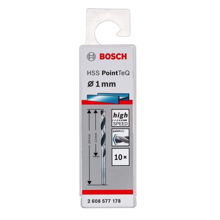 Bosch Metal Matkap Ucu HSS PointTeQ (DIN 338) 1,5 mm (10 Adet) - 2608577183