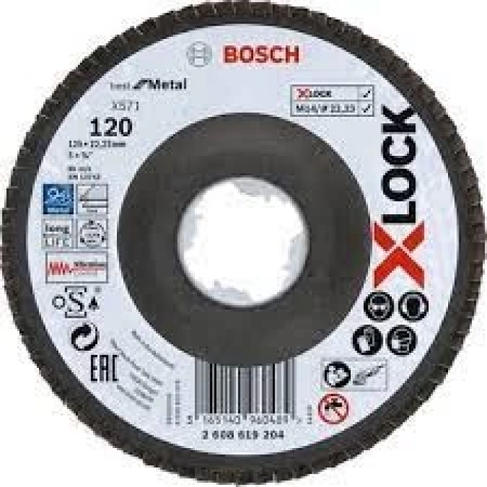 Bosch X-Lock Flap Disk BestforMetal 125 mm 120 Kum - 2608619212