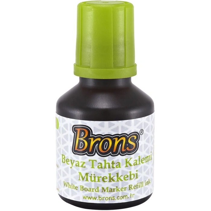 Brons Beyaz Tahta Kalemi Mürekkebi 30 cc. Açık Yeşil