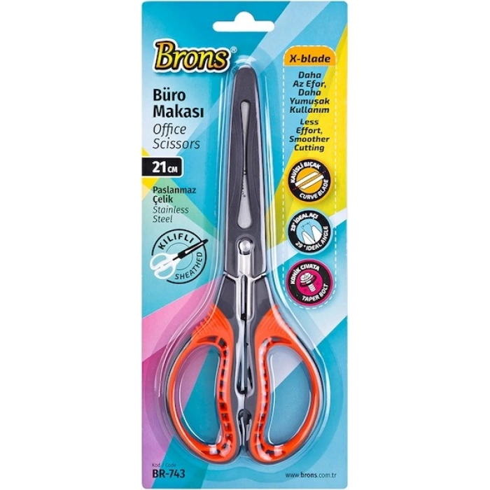 Brons Koruma Kılıflı Makas 21 cm.