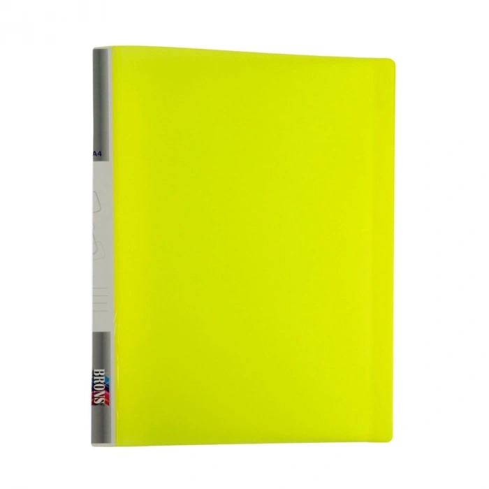 Brons Sunum Dosyası Fosforlu A4 20li Sarı