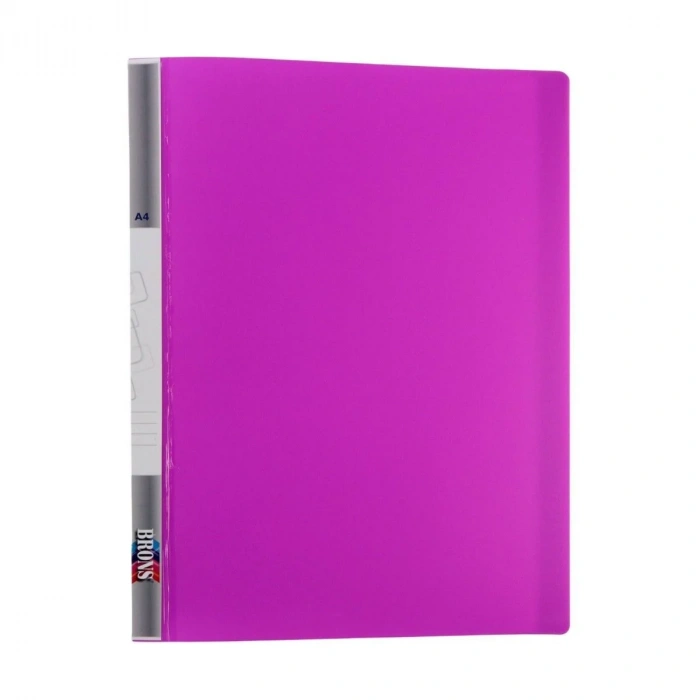 Brons Sunum Dosyası Fosforlu A4 30lu Mor