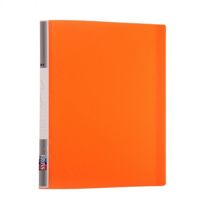 Brons Sunum Dosyası Fosforlu A4 40lı Turuncu