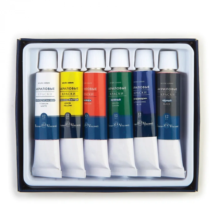 Bruno Visconti Akrilik Boya 6 Renk 12ml No: 70-0012