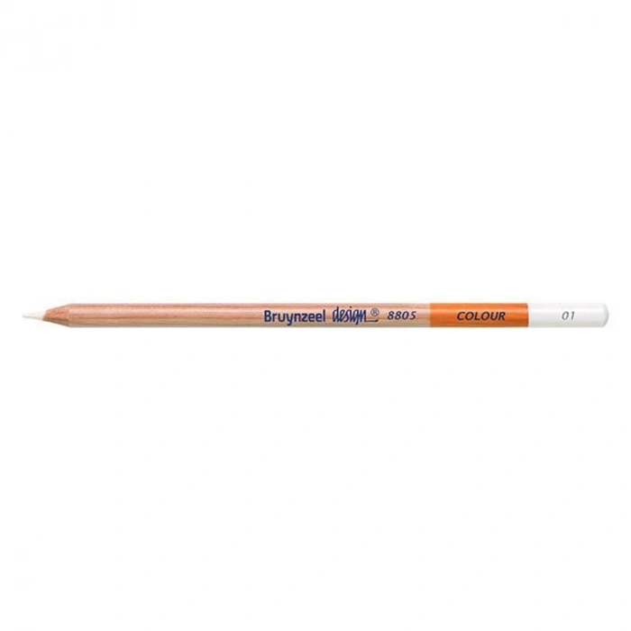 Bruynzeel Design Colour Pencils Kuru Boya Kalemi 01 White
