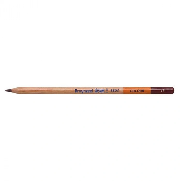 Bruynzeel Design Colour Pencils Kuru Boya Kalemi 43 Dark Brown