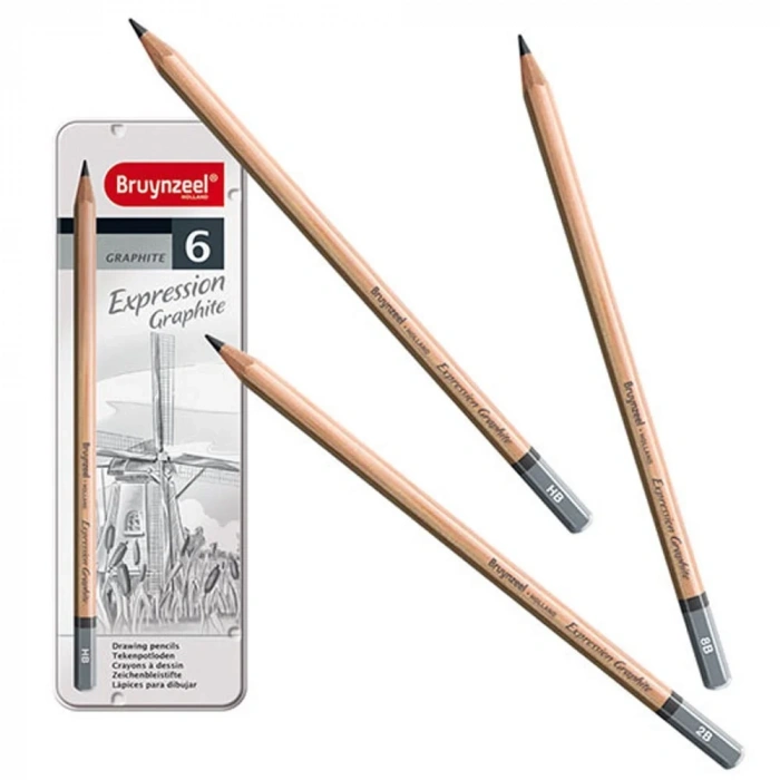 Bruynzeel Expression Graphite Dereceli Karakalem Seti 6lı