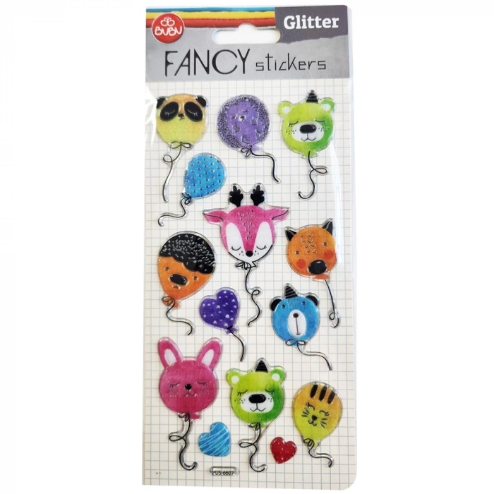 Bu-Bu Damla Stıckers Glıtter Balon 9x20 BUBU-PUS-6607