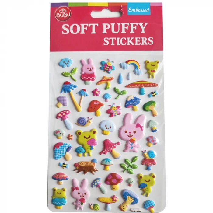Bu-Bu Soft Puffy Stıckers Forest Life 10.9x20.5 BUBU-SWP-1009B