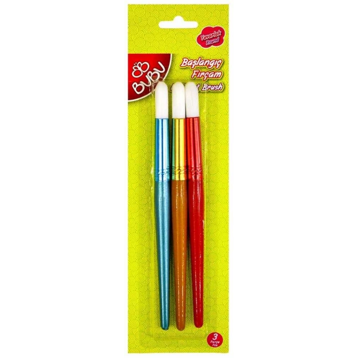 Bubu Başlangıç Fırçam Yuvarlak 3 Parça