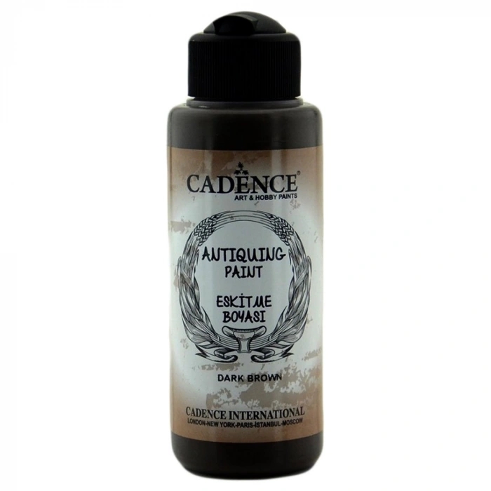 Cadence Antique Paint Eskitme Boyası 120ml 300 Koyu Kahve