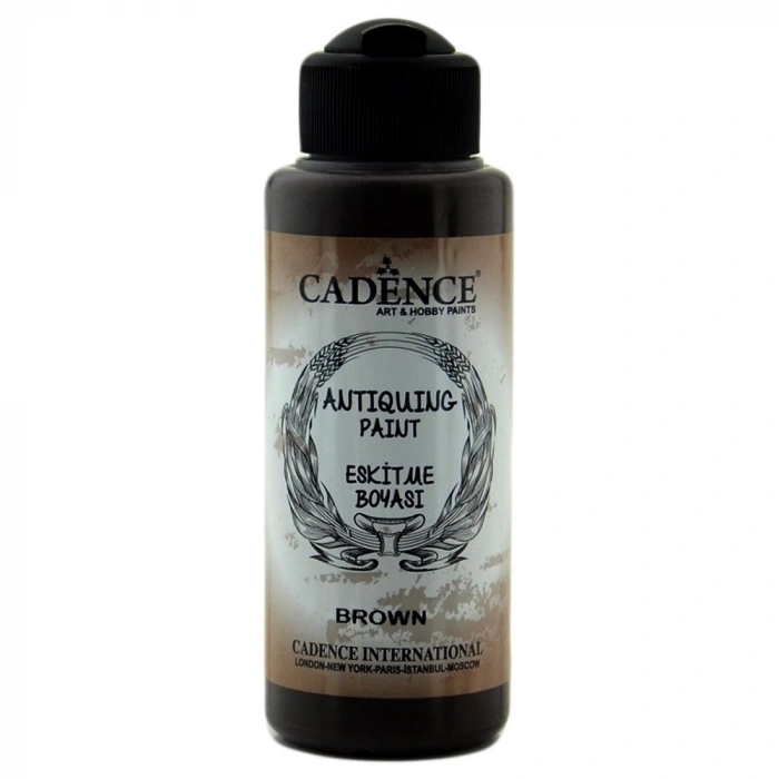 Cadence Antique Paint Eskitme Boyası 120ml 302 Kahverengi