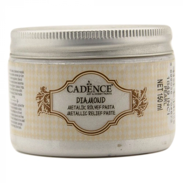 Cadence Diamond Metalik Rölyef Pasta 150ml 1849 İnci
