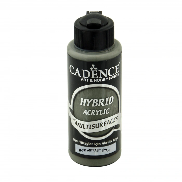 Cadence Hybrid Multisurface Akrilik Boya 120ml H-091 Antrasıt Siyah