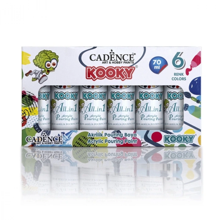 Cadence Kooky Pouring Boya Seti 6x70ml