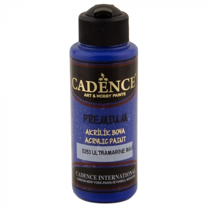 Cadence Premium Akrilik Boya 120ml 0253 Ultramarine Mavi