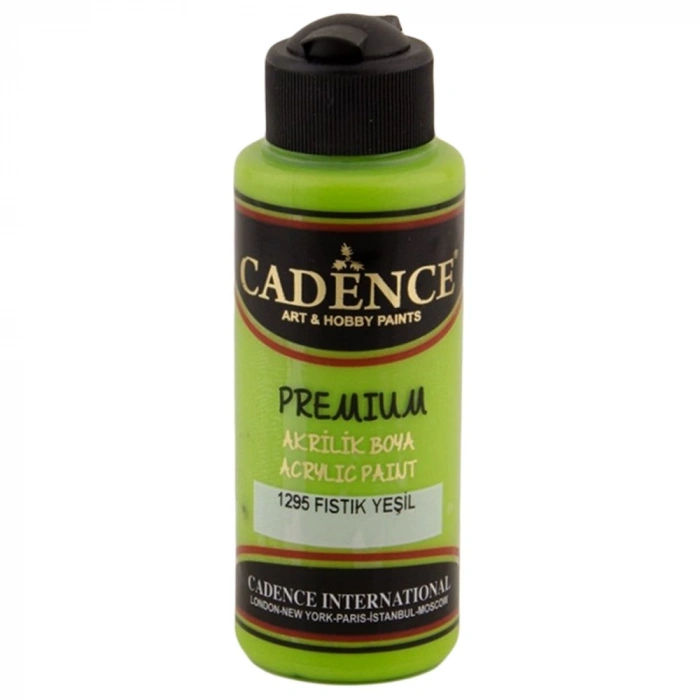 Cadence Premium Akrilik Boya 120ml 1295 Fıstık Yeşili