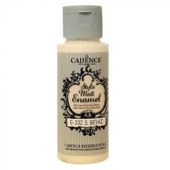 Cadence Style Matt Enamel Cam Boyası 59ml 332 Sıcak Beyaz