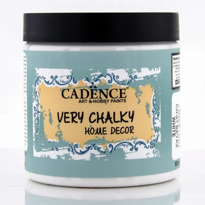 Cadence Very Chalky Home Dekor Kadifemsi Mobilya Boyası 500ml 01 Beyaz