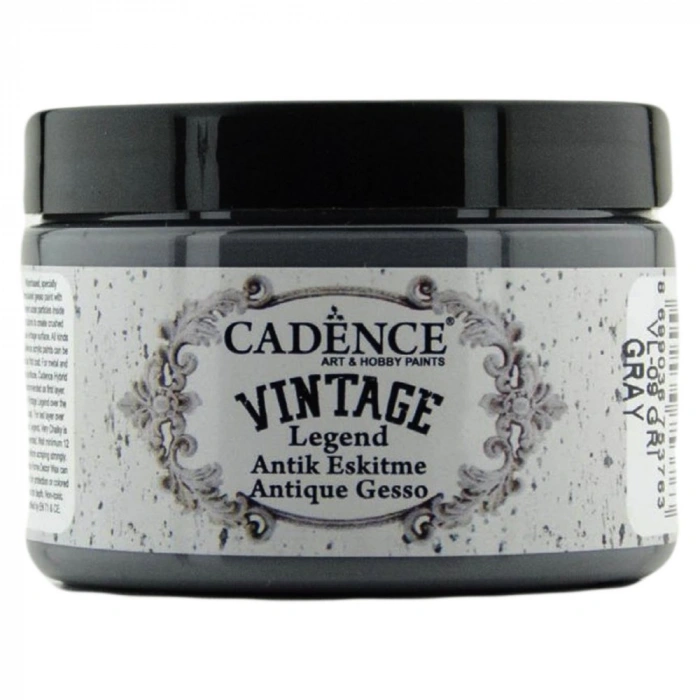 Cadence Vintage Legent Antik Eskitme Boyası 150ml 9 Gri
