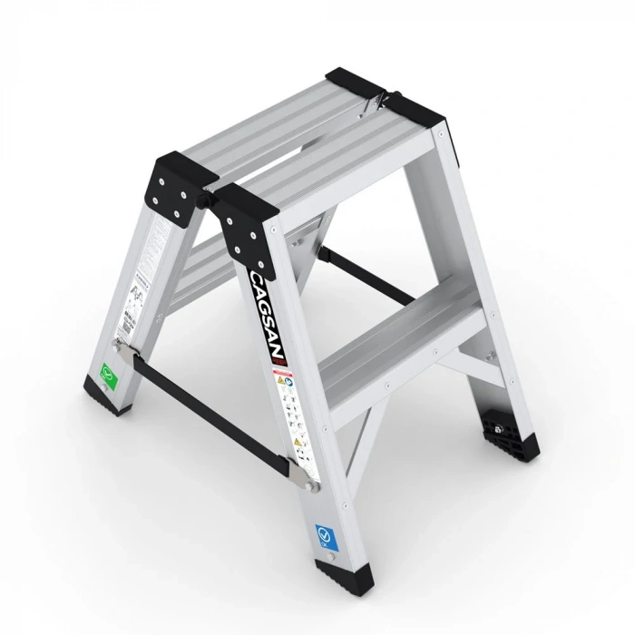 Çağsan Everest Pro Alüminyum Merdiven Çift Çıkışlı 2 Basamaklı - EVR-PRO2