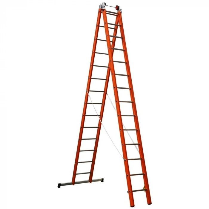 Çağsan İki Parçalı Çok Amaçlı Fiberglas Merdiven (V2) 2x14 Basamaklı - FS8-V2