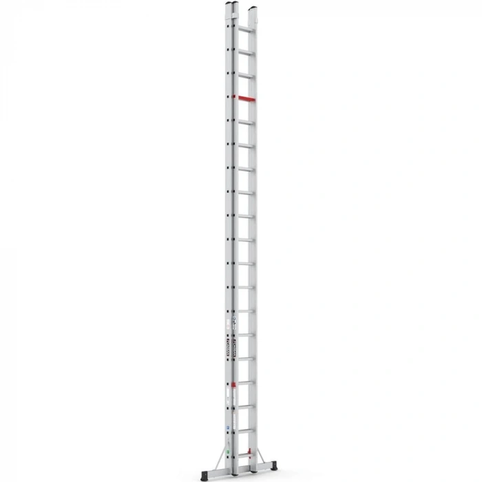 Çağsan İki Parçalı Sürgülü Alüminyum Merdiven 2x19 Basamaklı - TS10011