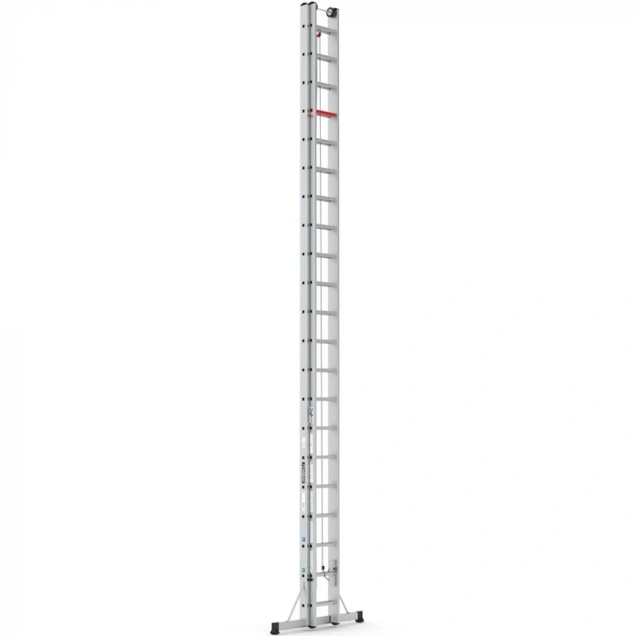 Çağsan İpli ve Makaralı Alüminyum Merdiven 2x21 Basamaklı - M10012