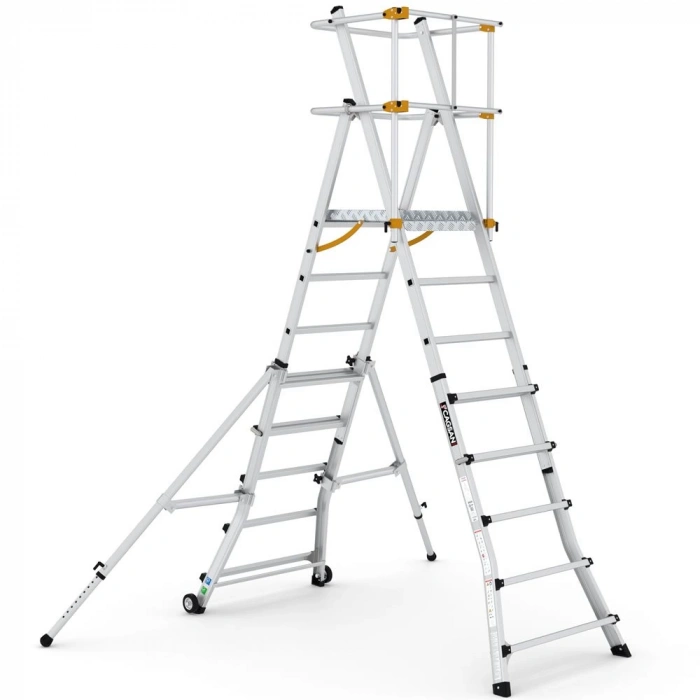 Çağsan TelePro Teleskopik Çalışma Platformu 5+1 Basamaklı - TP200