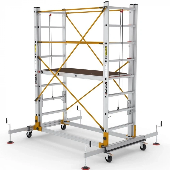 Çağsan Telesafe İki Parçalı Alüminyum İskele 2x8 Basamaklı - S004_XL_FP