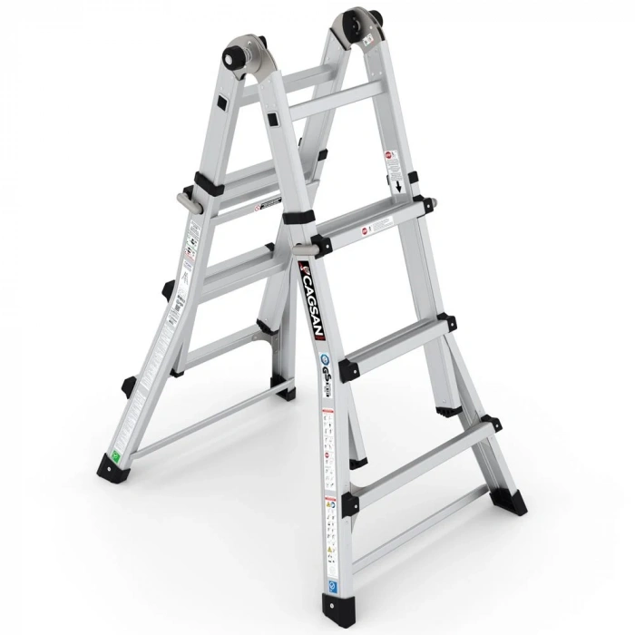 Çağsan Telesky Çok Amaçlı Katlanır Alüminyum Merdiven 3 Basamaklı - CK250