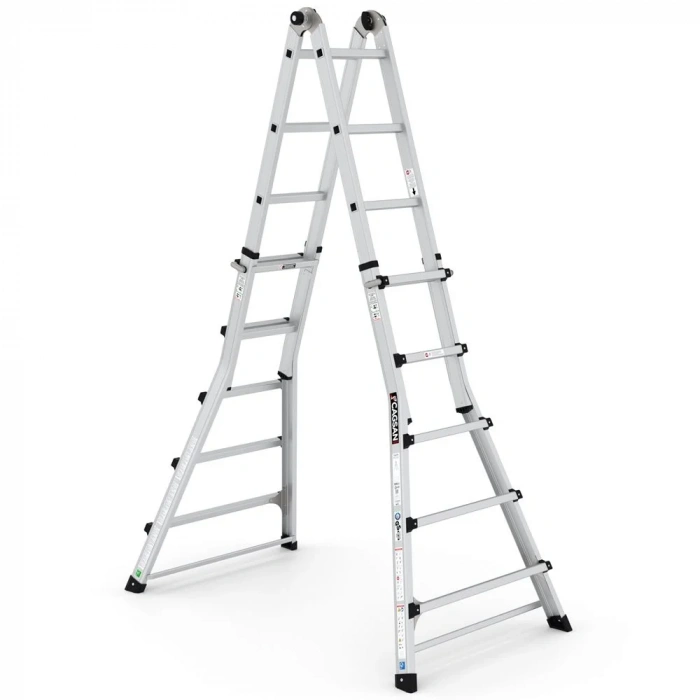 Çağsan Telesky Çok Amaçlı Katlanır Alüminyum Merdiven 5 Basamaklı - CK470