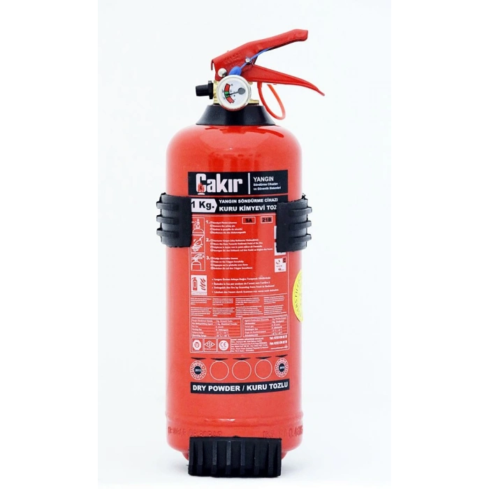Çakır Yangın Söndürme Cihazı Kuru Kimyevi Tozlu ABC (100-40) 1 Kg