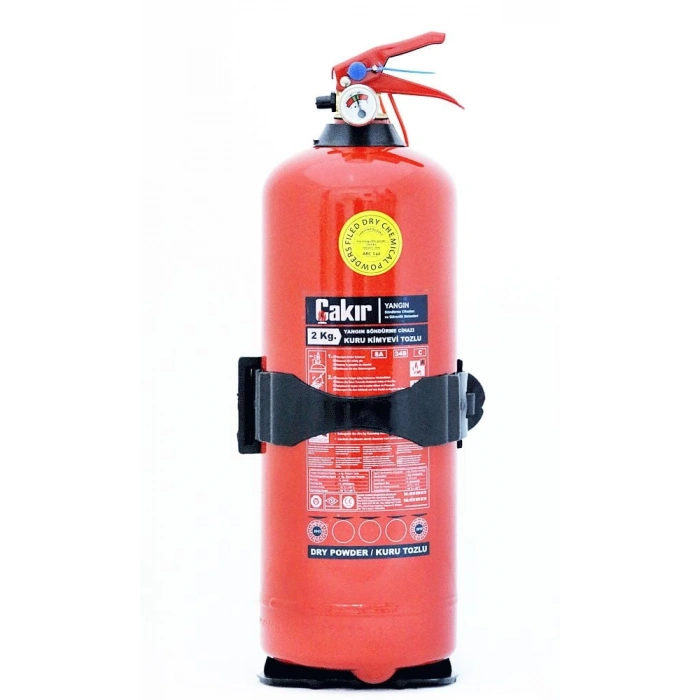 Çakır Yangın Söndürme Cihazı Kuru Kimyevi Tozlu ABC (100-40) 2 Kg