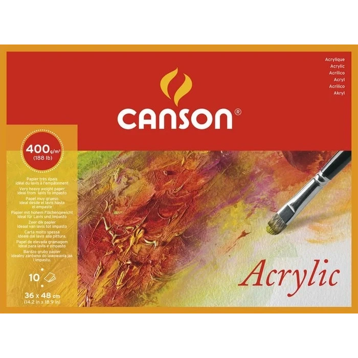 Canson Akrilik Defteri 36x48cm 400gr 10yp