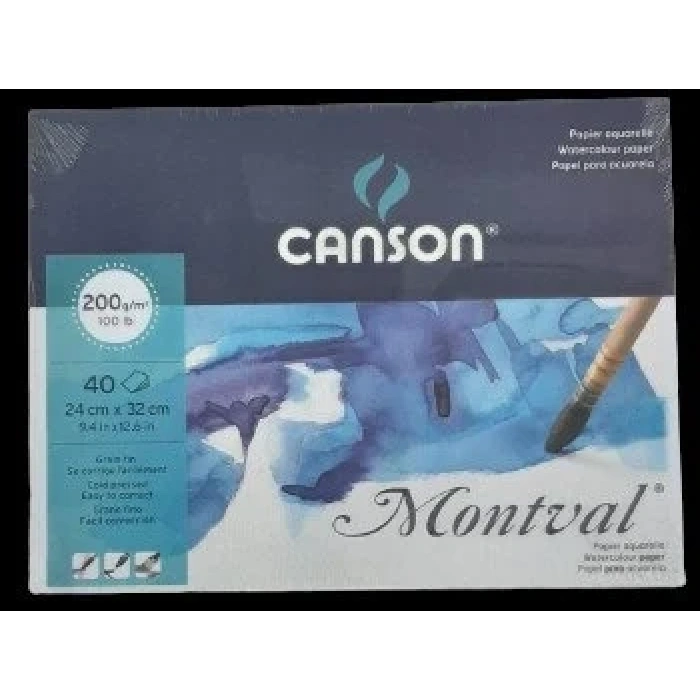 Canson Montval Suluboya Defteri (24x32cm) 200gr 40 Sayfa