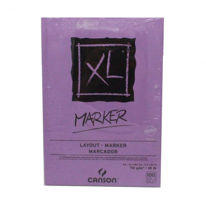 Canson XL Marker Çizim Defteri A4 70gr 100yp