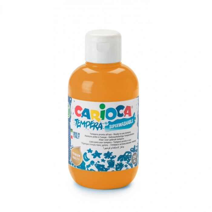 Carioca Tempera Yıkanabilir Poster Boya 250 ml. TURUNCU