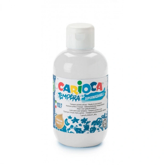 Carioca Tempera Yıkanabilir Poster Boya 250 ml. BEYAZ